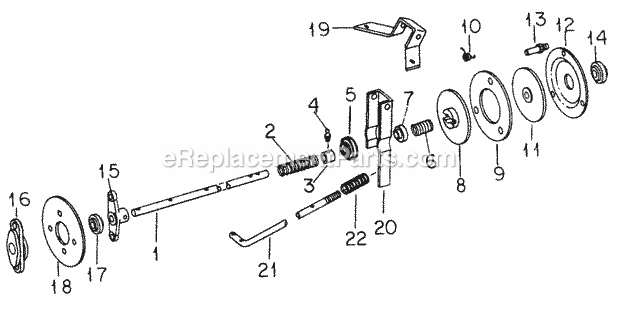 Clutch & Controls-582 Diagram and Parts List for 1604 2050598U, 144-582-399, 145-582-399, 142-582-3 Cub Cadet Lawn Tractor